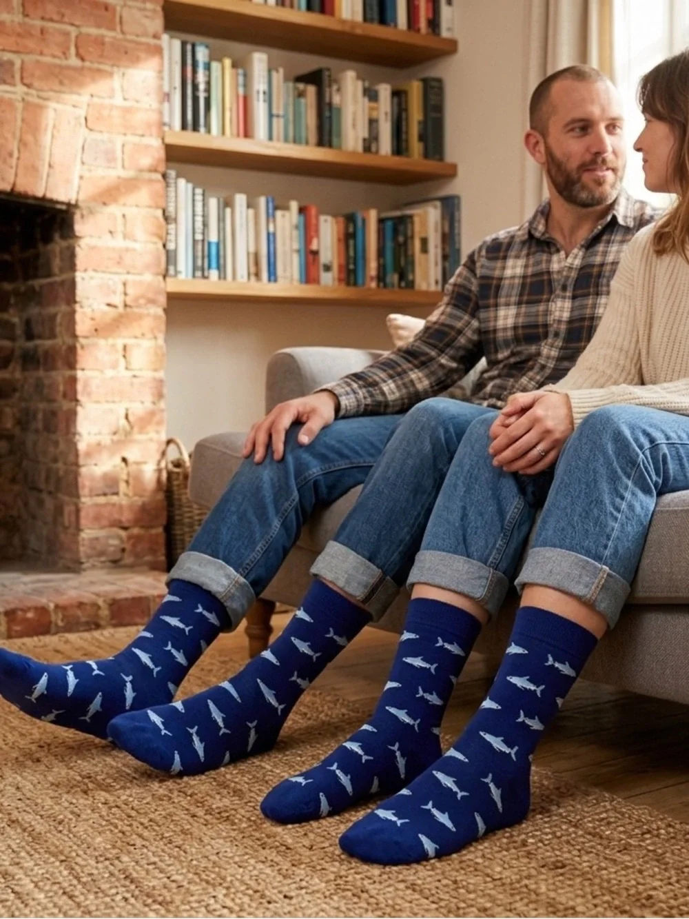 NWOT Make a Splash! Fin-tastic Shark Crew Socks – Fun Marine Life Apparel